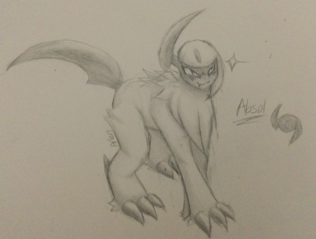 I drew my favorite Pokemon, Absol!